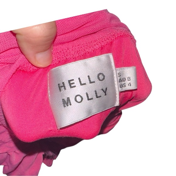 Princess Polly Hello Molly Mini Hot Pink mesh Dress size‎ 4 or small - Picture 6 of 7